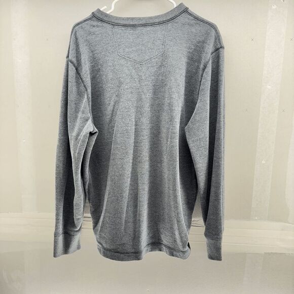 Eddie Bauer Mens Large Button Pullover Sweater Waffle Weave Blend Long Sleeve - Picture 5 of 5